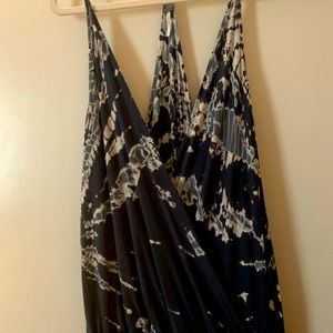 Young Fabulous & Broke Chrissy Surplice tie dye soft stretch racerback jumpsuit